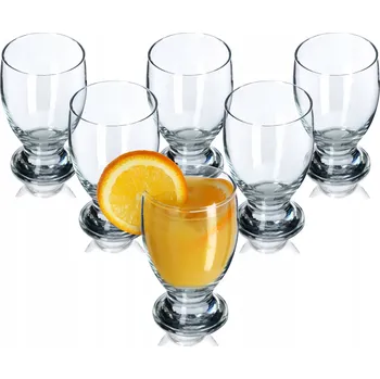 Sklenice SKLENICE NA NÁPOJE ŠŤÁVY Z DEZERTNÍ VODY SADA 6 kusů POHÁRŮ KOMPLET 300 ml