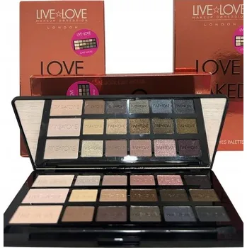 Oční stíny Live Love Naked eyes palette - paletka očních stínů 18 stínů