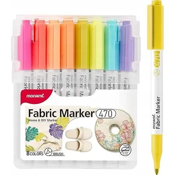 Fix na světlé textilie Monami 150 g, vícebarevný, 8 ks