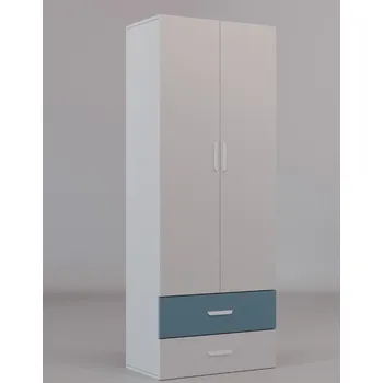 Dětská skříň Nábytek PEGAS s.r.o. Šatní skříň LUMIK 2DS Kašmír Modrá