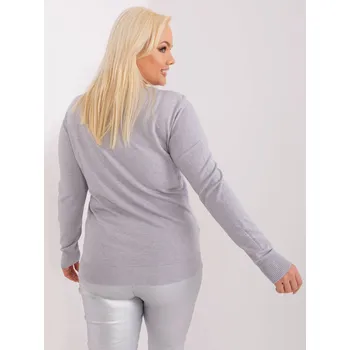 Dámský svetr PM SW PM 3006+1 jumper.11 šedá XL/XXL