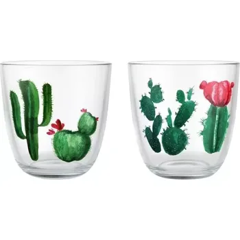 Sklenice Sklenice 300ml mix kaktus