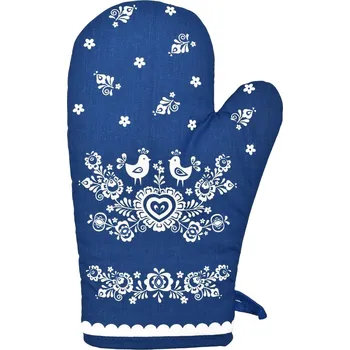 Chňapka Chňapka bavlněná Folk modrá - Chňapka 2025