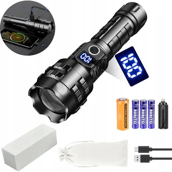 Svítilna VÝKONNÁ LED NABÍJECÍ SVÍTILNA USB-C XHP90