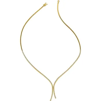 Náhrdelník Zlatý náhrdelník s diamanty - 43 cm - 0,84 ct - ryzost 585 - 211.229