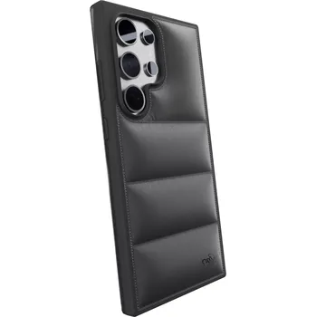 Pouzdro na mobilní telefon Picasee Puffer case pro Samsung Galaxy S25 Ultra 5G - Separ Puffer - Černá