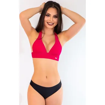 Dámské plavky Dvoudílné plavky VSB TENERIFE černá + růžová, VELIKOST PODPRSENKY 85/E-F, VELIKOST PLAVKOVÉ KALHOTKY S