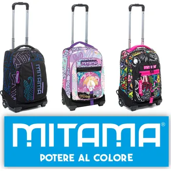 Školní batoh MITAMA Batoh na kolečkách Dr. Trolley Boy Mix