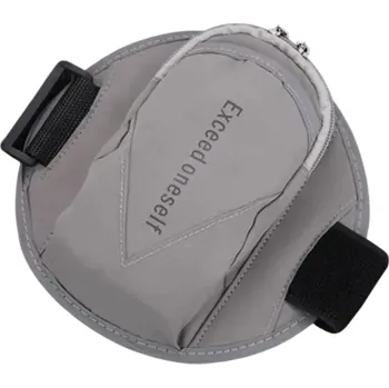 turistický batoh Reflexní běžecké pouzdro na ruku s voděodolným designem a nastavitelným obvodem 14–38 cm pro pohodlný běh i sport šedá