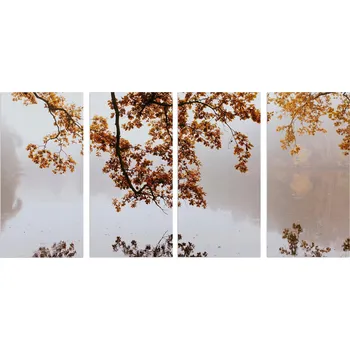 Obraz Obrazy na zeď do ložnice Nástěnná dekorace do obýváku XXL Stromy 80x160