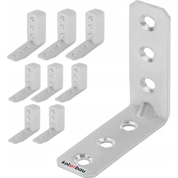 Tesařské kování Úhelník spojovací, nábytkový 60x60x20, 100 ks