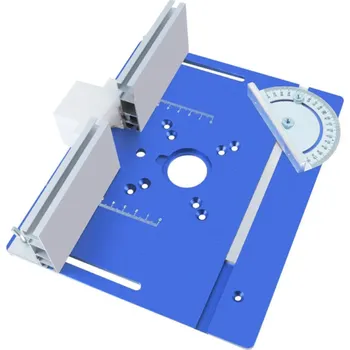 Sada nářadí Hliníková deska 20 x 24 cm pro uchycení zvedáku Pracovní nástroj pro zvedání dřeva Slitina hliníku Tesařské a truhlářské práce modrá