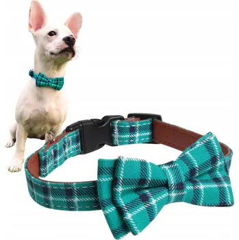 Obojek pro psa MOTÝLEK PRO PSA OBOJEK MOTÝLEK PRO PSA SE ZELENOU MAŠLÍ NICO M