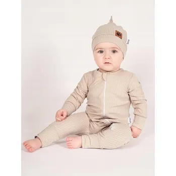 Dětské bavlněné overal béžové Nicol, vel. 86