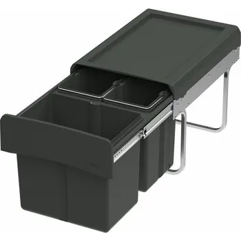 Odpadkový koš WESCO® Clap 345 S/400-3, Systém sběru odpadu, antracit