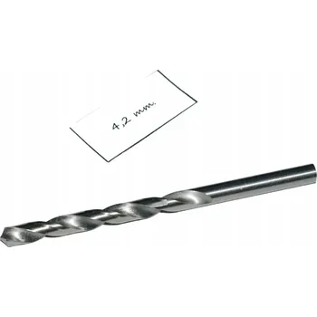 Vrták Vrták spirálový válcový 4,20 mm. DIN338 HSS. Pro kov, dřevo a plast.