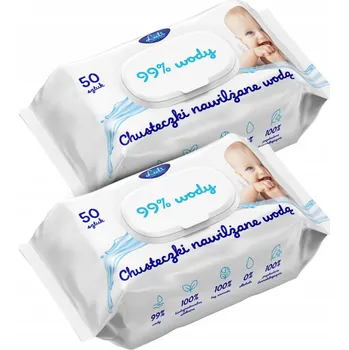 Dětský vlhčený ubrousek Luli Vlhčené ubrousky pro děti s 99% obsahem vody, 50 ks x2