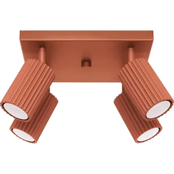 Sollux Stropní svítidlo KARBON 4 GU10 - červené