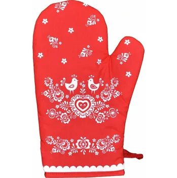 Chňapka Chňapka bavlněná Folk červená - Chňapka 2025