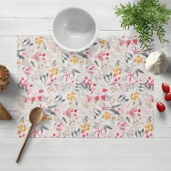 prostírání Dekorační prostírání na stůl PML-087 Červeno-oranžové lístky 30x40 cm