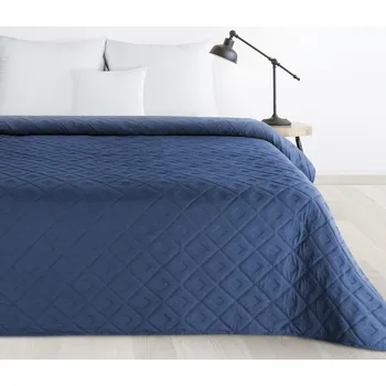 Přehoz na lůžko PŘEHOZ NA POSTEL ALARA6 200X220 CM TMAVĚMODRÝ