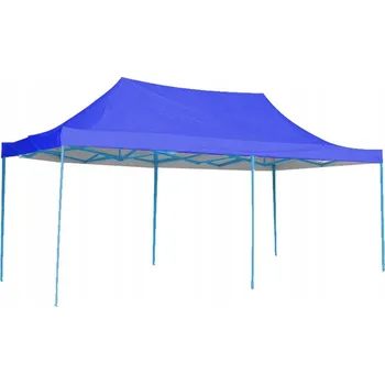 Zahradní stan Pavilon Stan Zahradní skládací 2,9 x 5,7 m Modrý Taška v kompletu