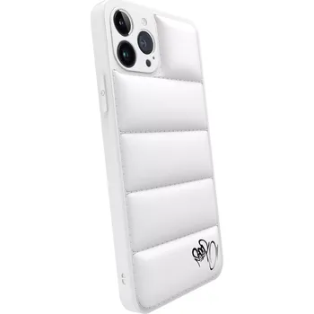Pouzdro na mobilní telefon Picasee Puffer case pro Apple iPhone 16e - Separ Puffer - Bílá