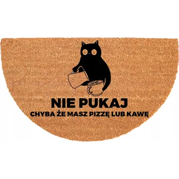 Rohožka PŮLKRUHOVÁ KOKOSOVÁ ROHOŽKA 40X70CM PROTI SKLUZU, ODOLNÁ A EKOLOGICKÁ