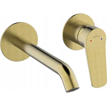 Vodovodní baterie Umyvadlová baterie pod omítku Invena Alonia zlatá