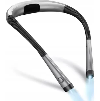 Lampička LED lampička na čtení na krk, nabíjení přes USB