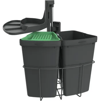 Odpadkový koš Cabbi® junior 2 plus, Systém sběru odpadu, antracit