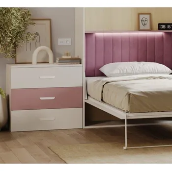 Předsíňová stěna Nábytek PEGAS s.r.o. Komoda LUMIK 3S Kašmír Růžová