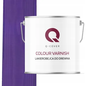 barva a nátěr na dřevo Lazurovací lak Q-COVER 5 l fialová satén
