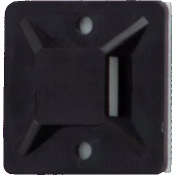 Stahovací páska Samolepicí podklad pro stahovací pásky černý 19x19 F-ELEKTRO 1 Ks