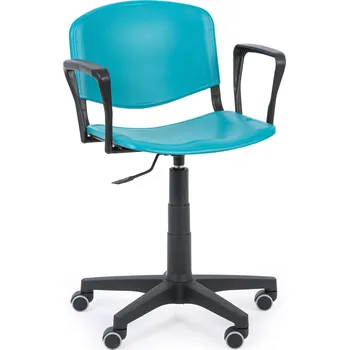 Nábytek B2B Partner Pracovní židle ISO s područkami, otočná, zelená