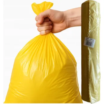 Pytle na odpadky Žluté pytle na odpad Raz Dwa 120 l