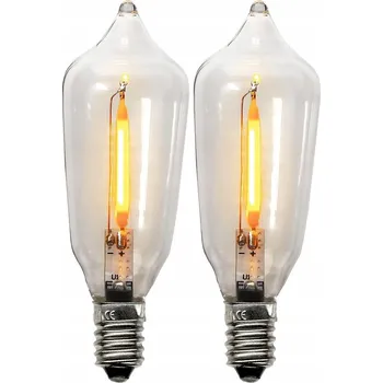 Žárovka LED žárovka do svícnu E10 0,4W 23-55V AC/DC 2ks