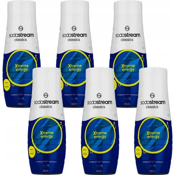 Sirup pro výrobník sody 6x SIRUP SODASTREAM XTREME ENERGY 440 ML KONCENTRÁT ŠŤÁVY PRO VÝROBNÍK SODY