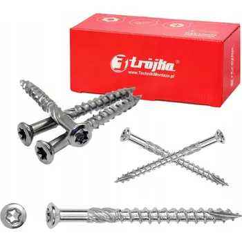 Vrut TERASOVÉ VRUTY SE ZAPUŠTĚNOU HLAVOU 5x70 NEREZ A2 TORX 100 kusů