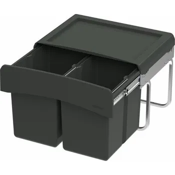 Odpadkový koš WESCO® Clap 345 K/500-2, Systém sběru odpadu, antracit