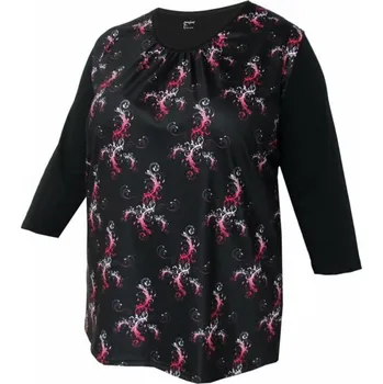 Dámské tričko Dámské tričko, 3/4 rukáv KIVOPA 881 černá 3XL