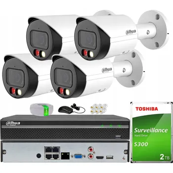 Bezpečnostní kamera Sada PoE monitoringu se 4 kamerami WizSense IPC-HFW2849S-S-IL DAHUA 2TB