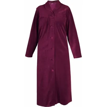 Dámský župan Dámský plyšový župan VOTAJA 801 tm.bordó S