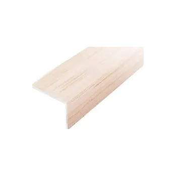 ACARA PRAHA s.r.o. AC AP2 schod. lišta samolepící A, hliník+dýha lak. jasan, v: 10 mm, š: 25 mm, d: 2,7 m