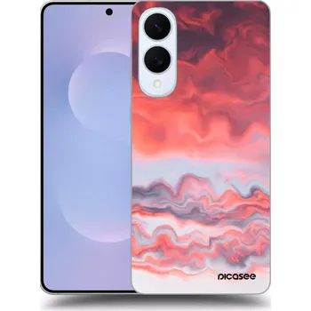 Pouzdro na mobilní telefon Picasee silikonový průhledný obal pro Samsung Galaxy S25 Edge 5G - Sunset