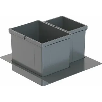 Odpadkový koš WESCO® Pullboy Versa 265 K/500-2, Systém sběru odpadu, orion grey, H 265 mm