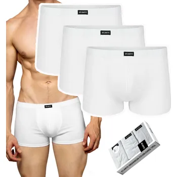 Pánské oblečení Atlantic Spodní Prádlo Boxerky bílé barvy, velikost XXL