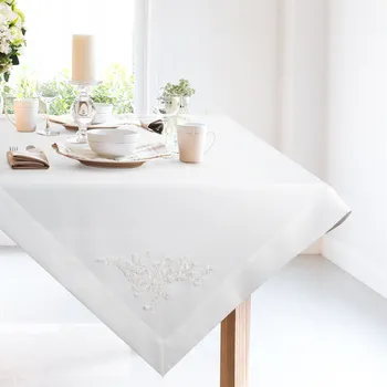 ubrus UBRUS TULIA 85X85 CM BÍLÁ