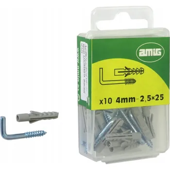 Vrták Šrouby do betonu Amig 2,5 x 25 mm, 10 ks