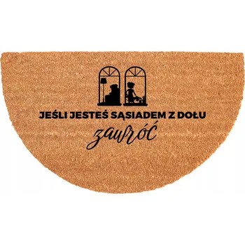 KOKOSOVÁ ROHOŽKA PROTIUKLUZOVÁ ODOLNÁ 40X70CM EKOLOGICKÁ PŮLKRUHOVÁ